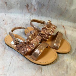 Cat & Jack Bronze Sandals Size 8 NWT